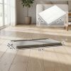 Pee Pad Holder Foldable Dog Litter Box with 3 Disposable Pads, 33.9" x 24.4", Gray