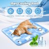 120*70cm Dog Cooling Mat, 2026 New Summer Pet Mats, Portable Pet Cooling Pad for Travel, Washable Gel Coolings Mat for Dogs and Cats Indoor Outdoor