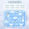 120*70cm Dog Cooling Mat, 2026 New Summer Pet Mats, Portable Pet Cooling Pad for Travel, Washable Gel Coolings Mat for Dogs and Cats Indoor Outdoor